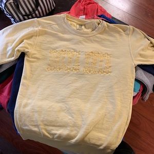 Yellow Comfort Colors Delta Zeta Crewneck